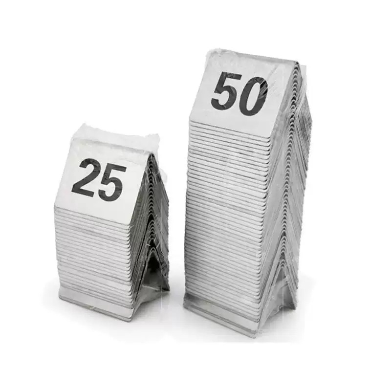 Table Number Gold - Números de mesa de acero inoxidable