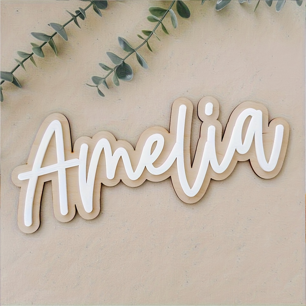 Wedding Party Supply - Placa de Madera Personalizable de Doble