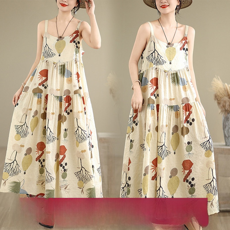 Good Floral & Wedding Decor Supply - Vestido Largo de Verano de Algodón