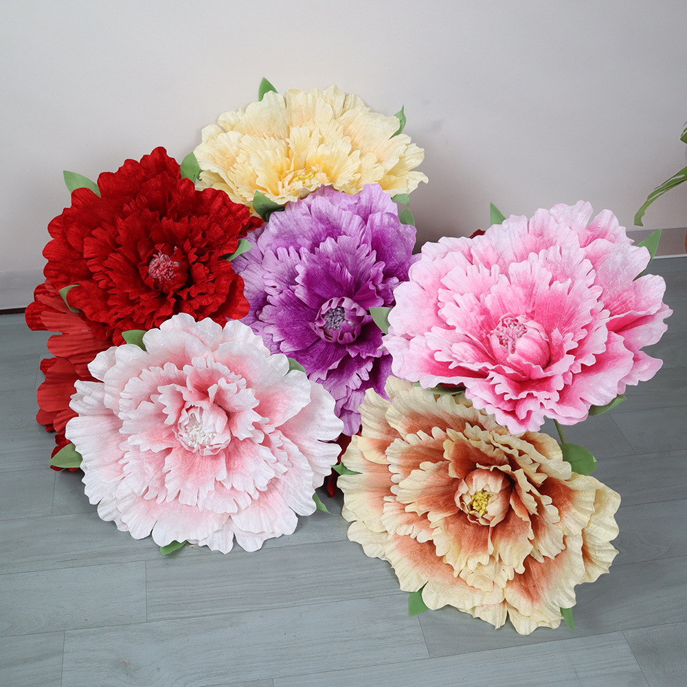 Wedding Supply In Bulk - Flores de Peonía Gigantes de Terciopelo