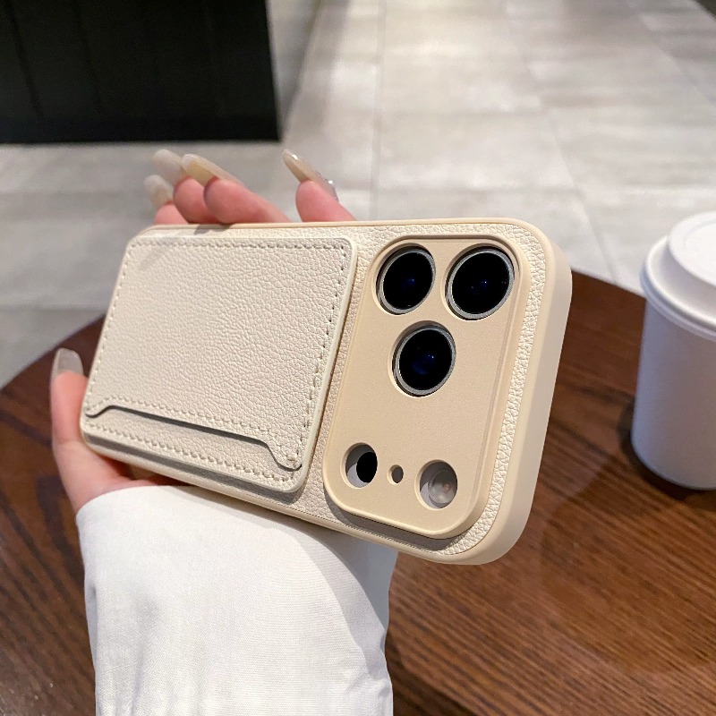 Place Card Holder - Funda de cuero PU para teléfono