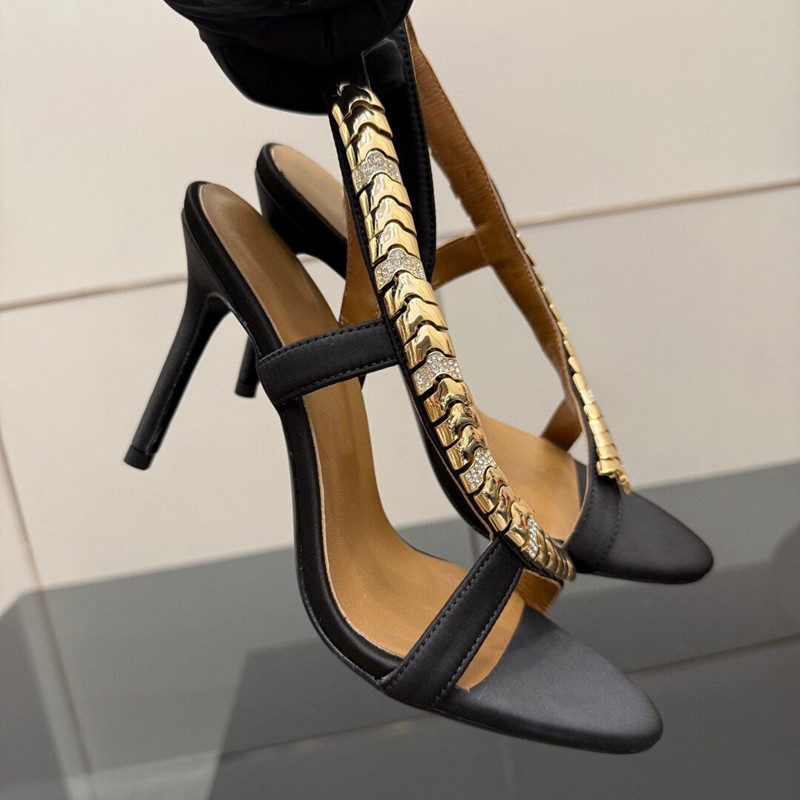 Sandalias de gladiador de saté - Wedding Super reseña y precio