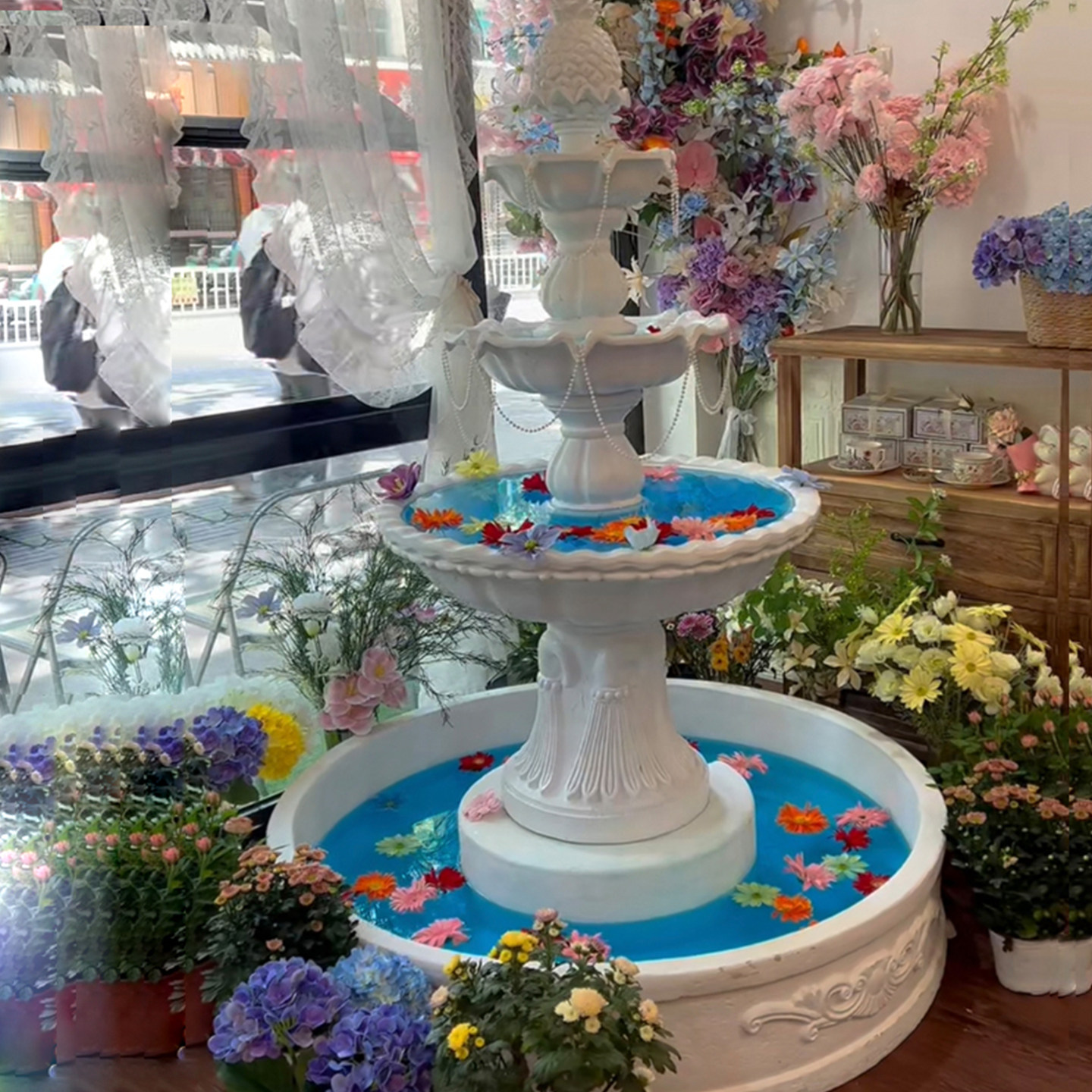 Fuente de agua de tres pisos e - Wedding Fountain reseña y precio