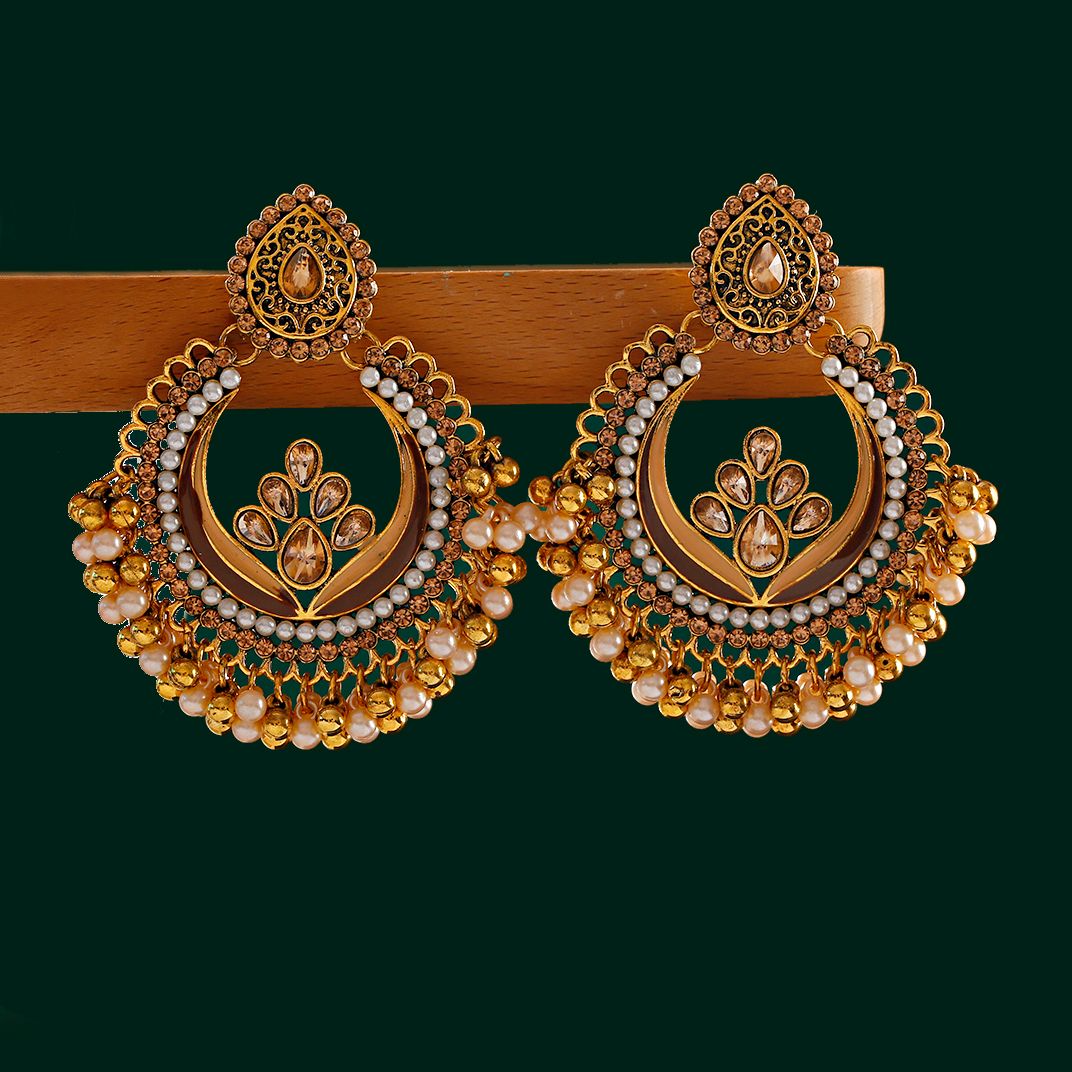 Pendientes bohemios indios Jhu - Indian Wedding Supply reseña y precio