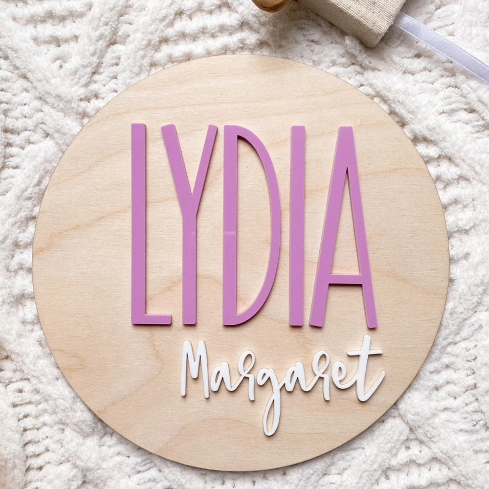 Placa de anuncio de nacimiento - Wedding Party Supply reseña y precio