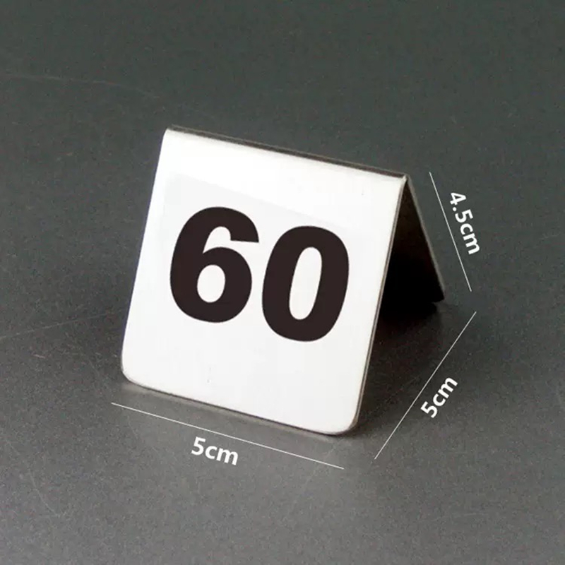 Números de mesa de acero inoxi - Table Number Gold reseña y precio