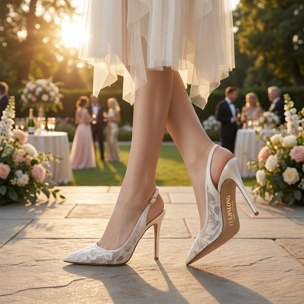 Mules de Encaje con Punta Afil - Wedding Super reseña y precio