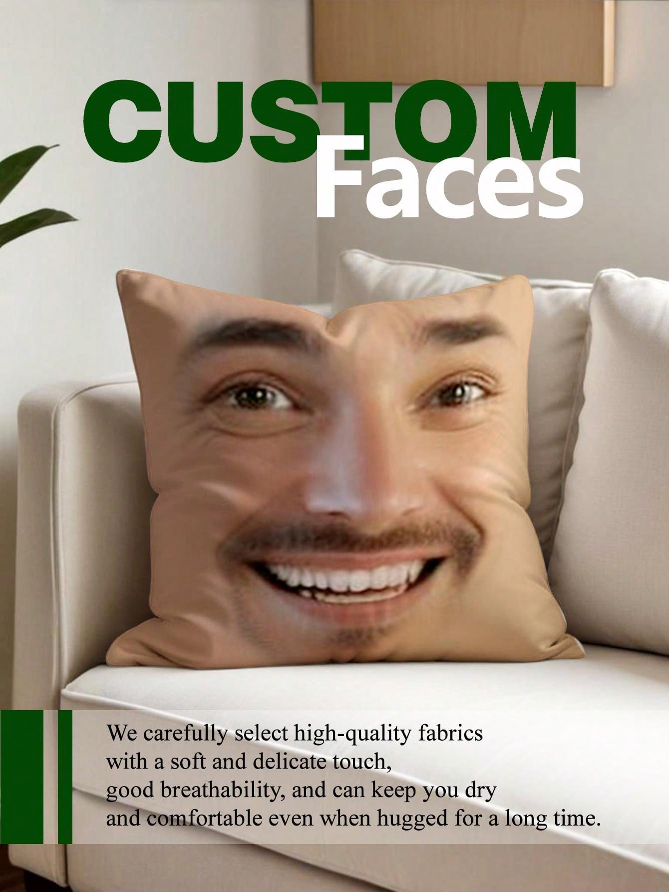 1 Almohada Cuadrada Personaliz - Wedding Party Supply reseña y precio