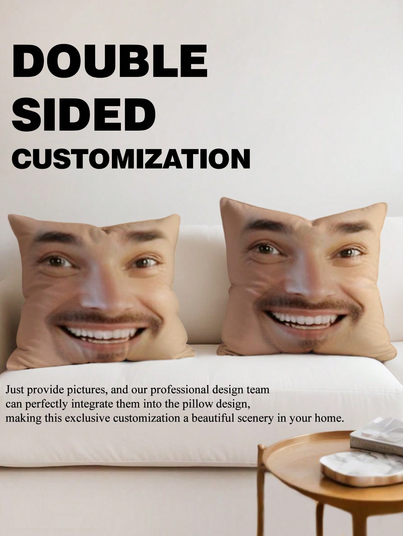 1 Almohada Cuadrada Personaliz - Wedding Party Supply reseña y precio
