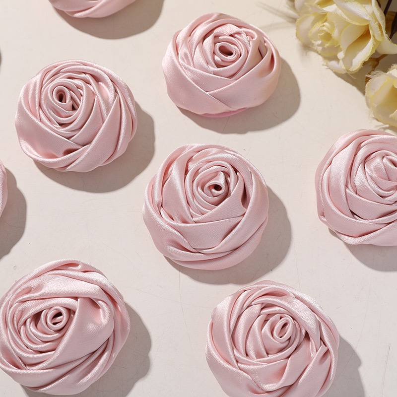 Botón de Rosa de Tela Satén Ro - Supplier Wedding reseña y precio
