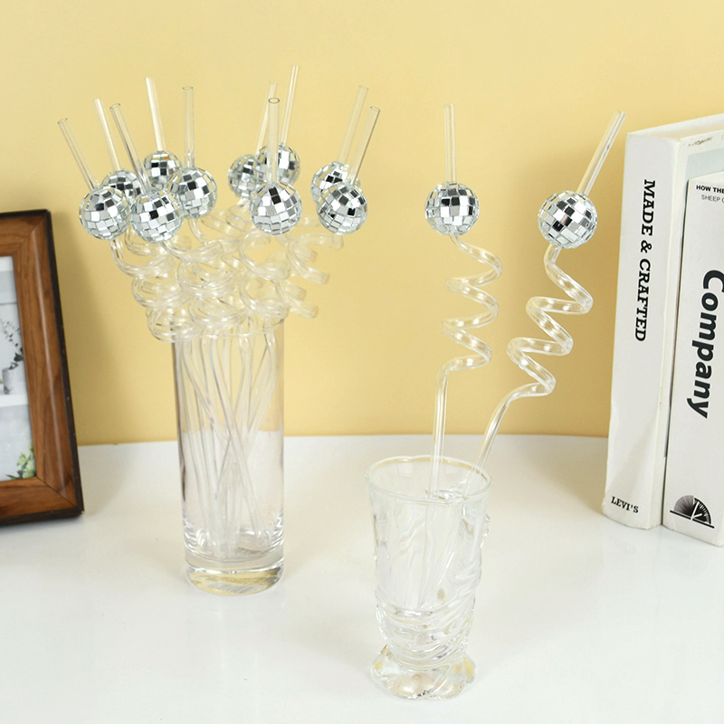 6 Pajitas de Espejo con Diseño - Wedding Fountain reseña y precio