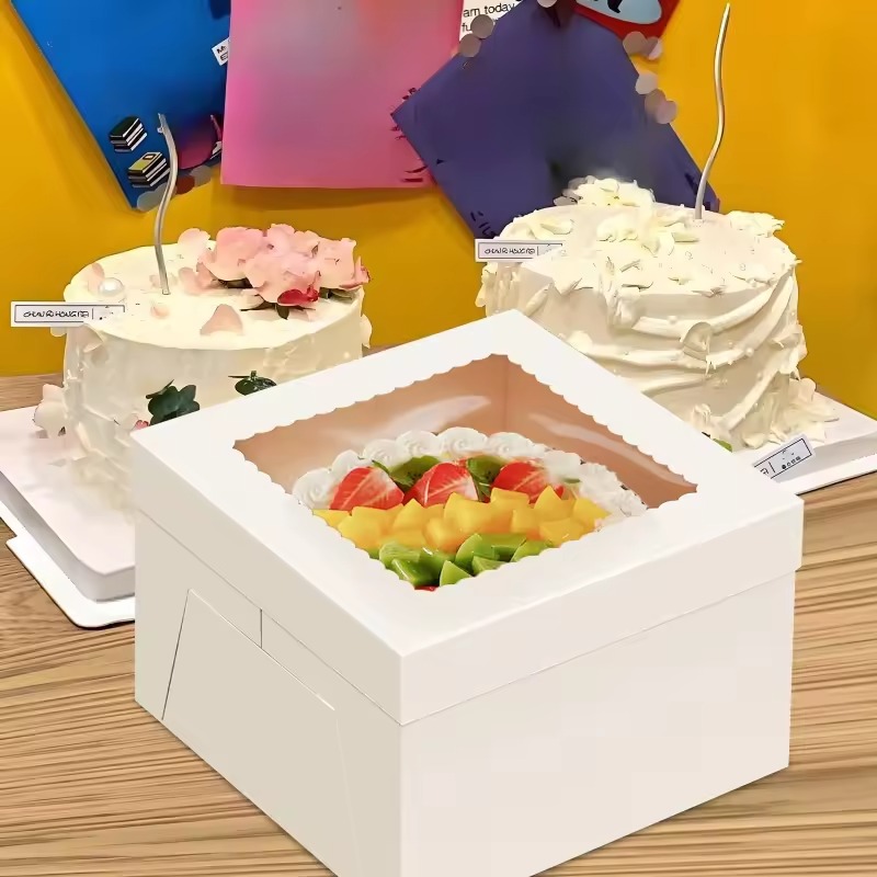 Cajas de Pastel Blancas Desech - Wedding Supply Decor reseña y precio