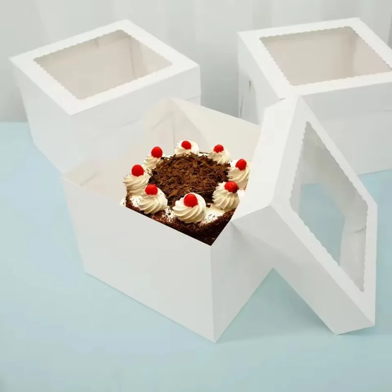 Cajas de Pastel Blancas Desech - Wedding Supply Decor reseña y precio