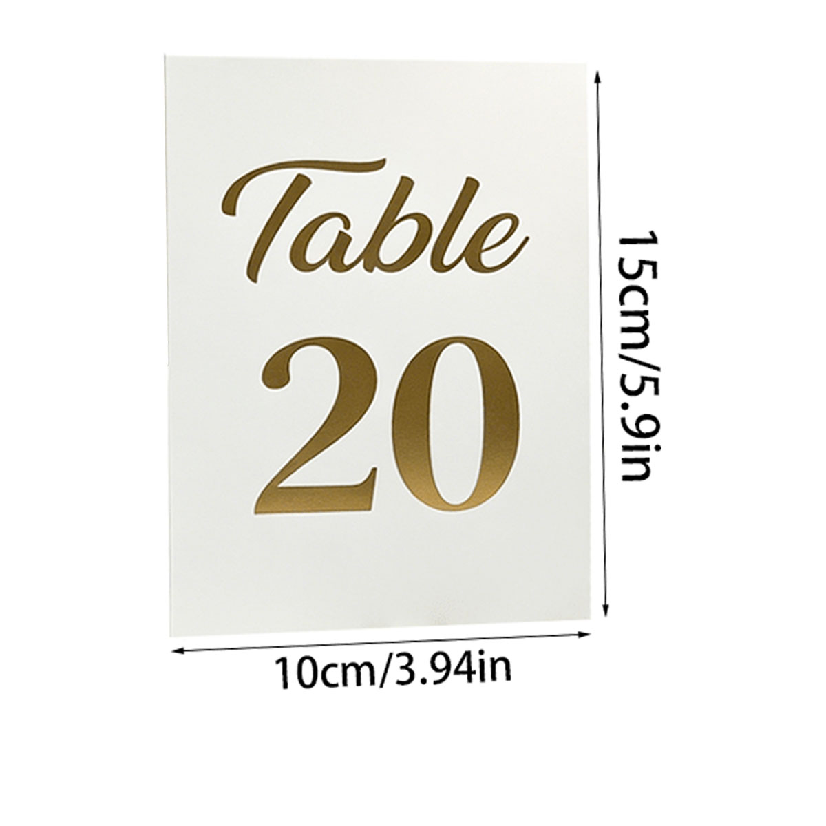 1 Juego de Tarjetas de Número  - Table Number Gold reseña y precio