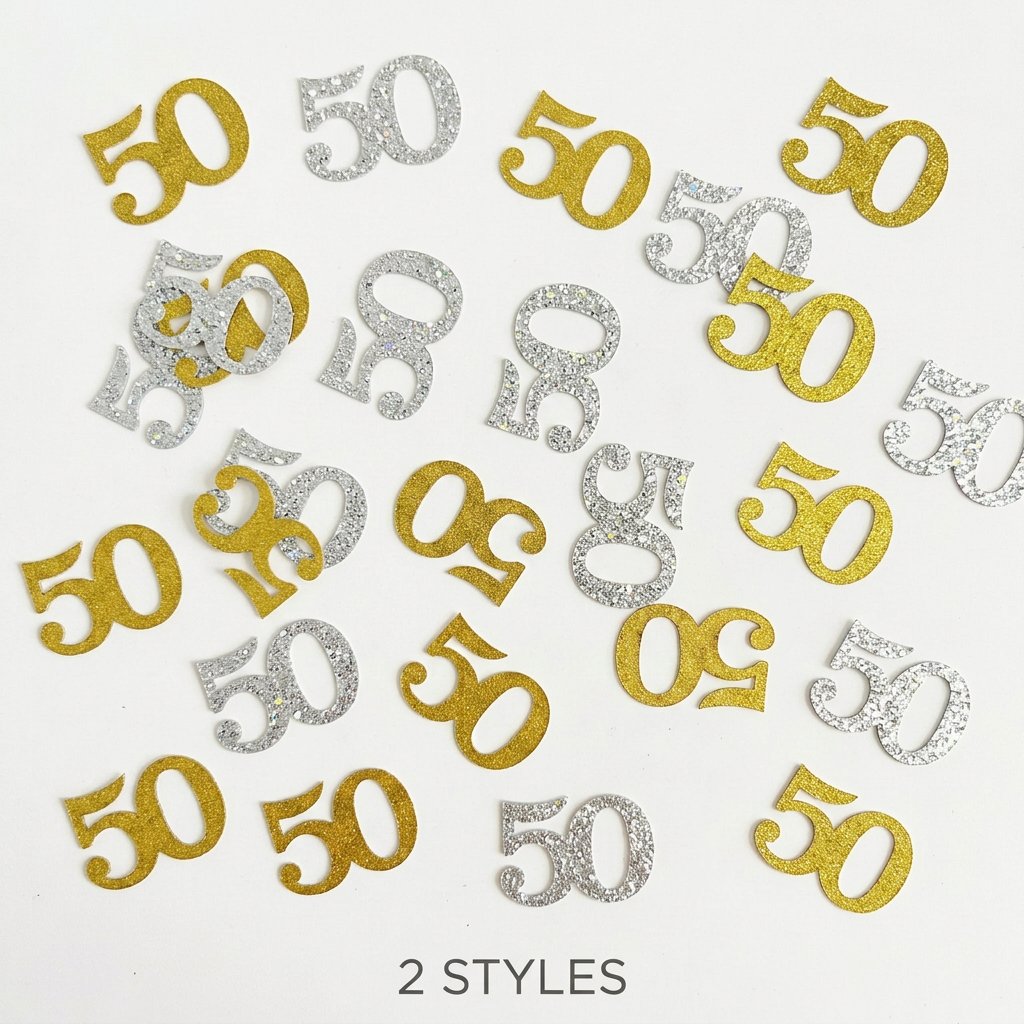 120 Piezas de Confeti para Cum - Table Number Gold reseña y precio