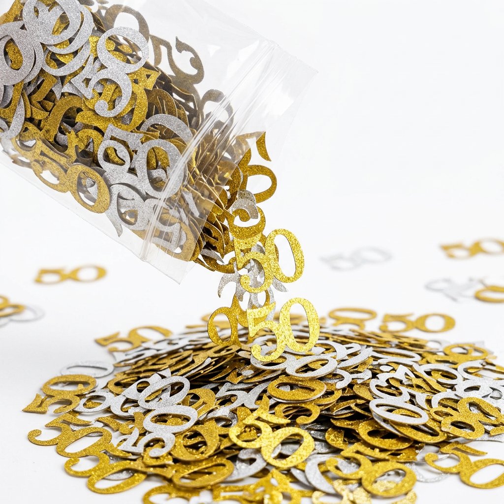 120 Piezas de Confeti para Cum - Table Number Gold reseña y precio