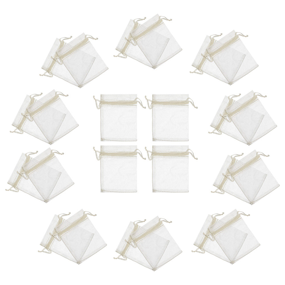 100 Bolsas de Organza Transpar - Wedding Supply In Bulk reseña y precio