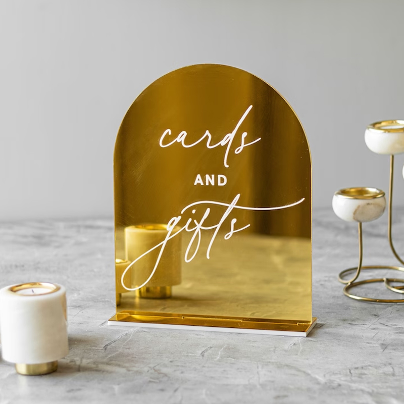 Juego de 4 letreros de boda, l - Table Number Gold reseña y precio
