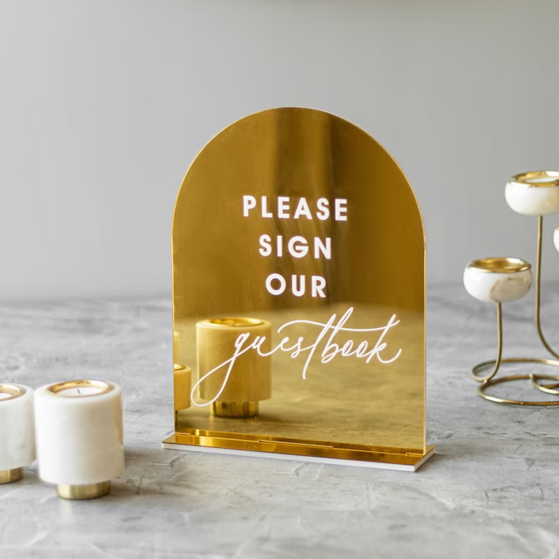 Juego de 4 letreros de boda, l - Table Number Gold reseña y precio