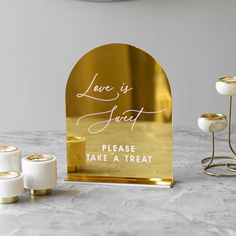 Juego de 4 letreros de boda, l - Table Number Gold reseña y precio