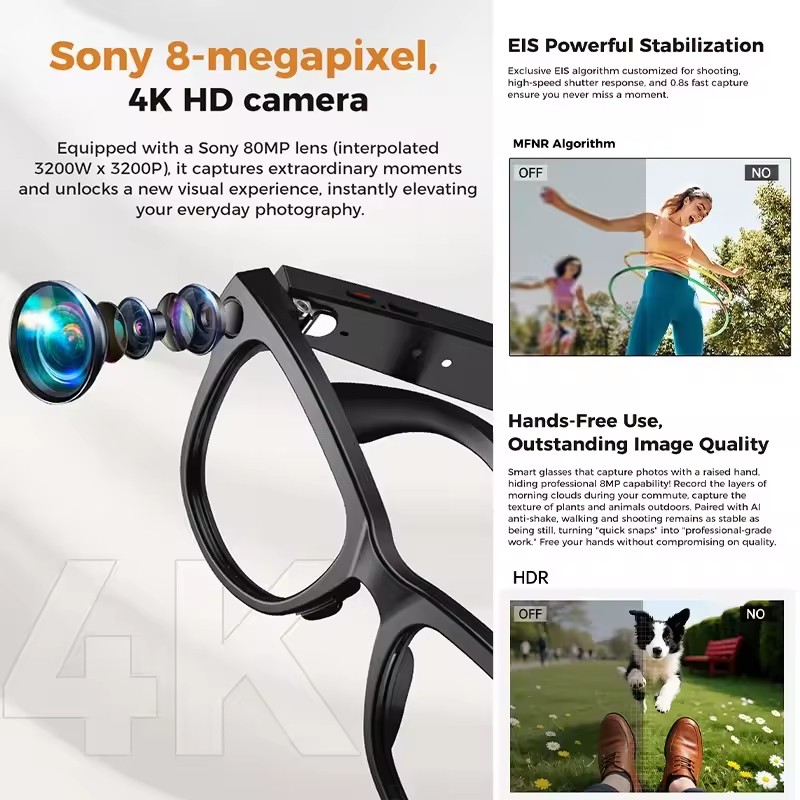 Nuevo 800W 4k HD Cámara gafas  - Wedding Power Supply reseña y precio