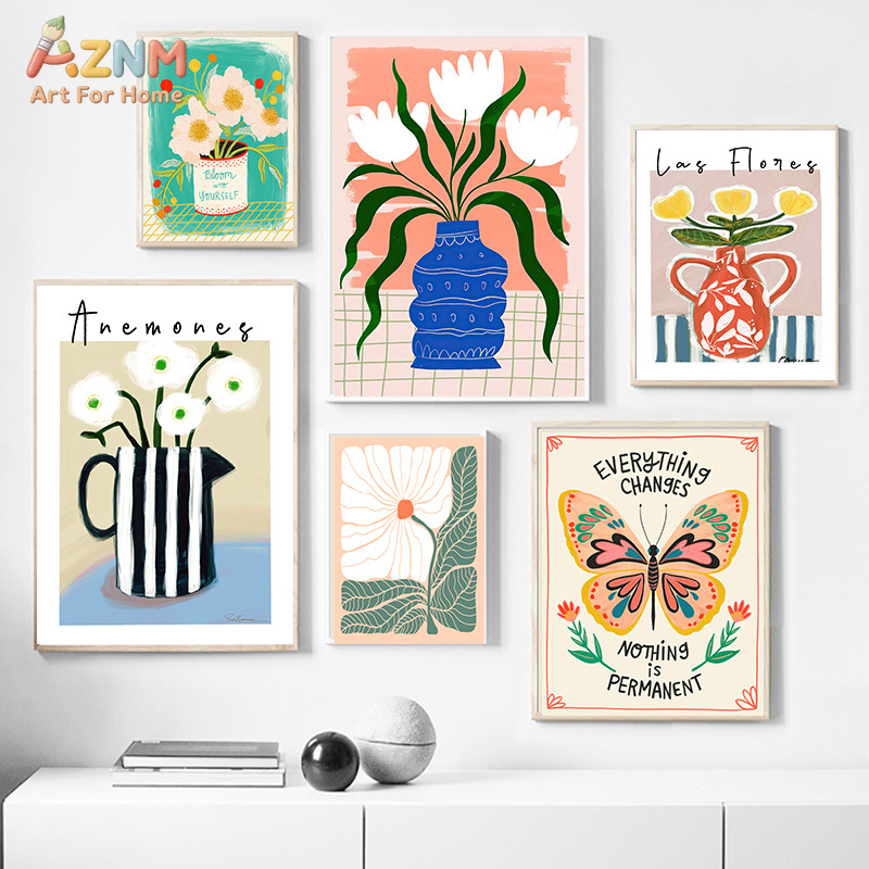 AZNM - Arte de pared en lienzo - Flower Girl Basket reseña y precio