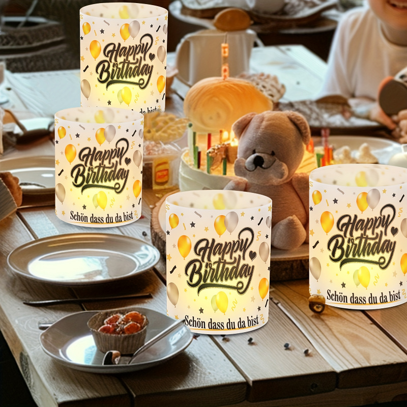 6 uds. Pantallas de lámpara de - Table Number Gold reseña y precio