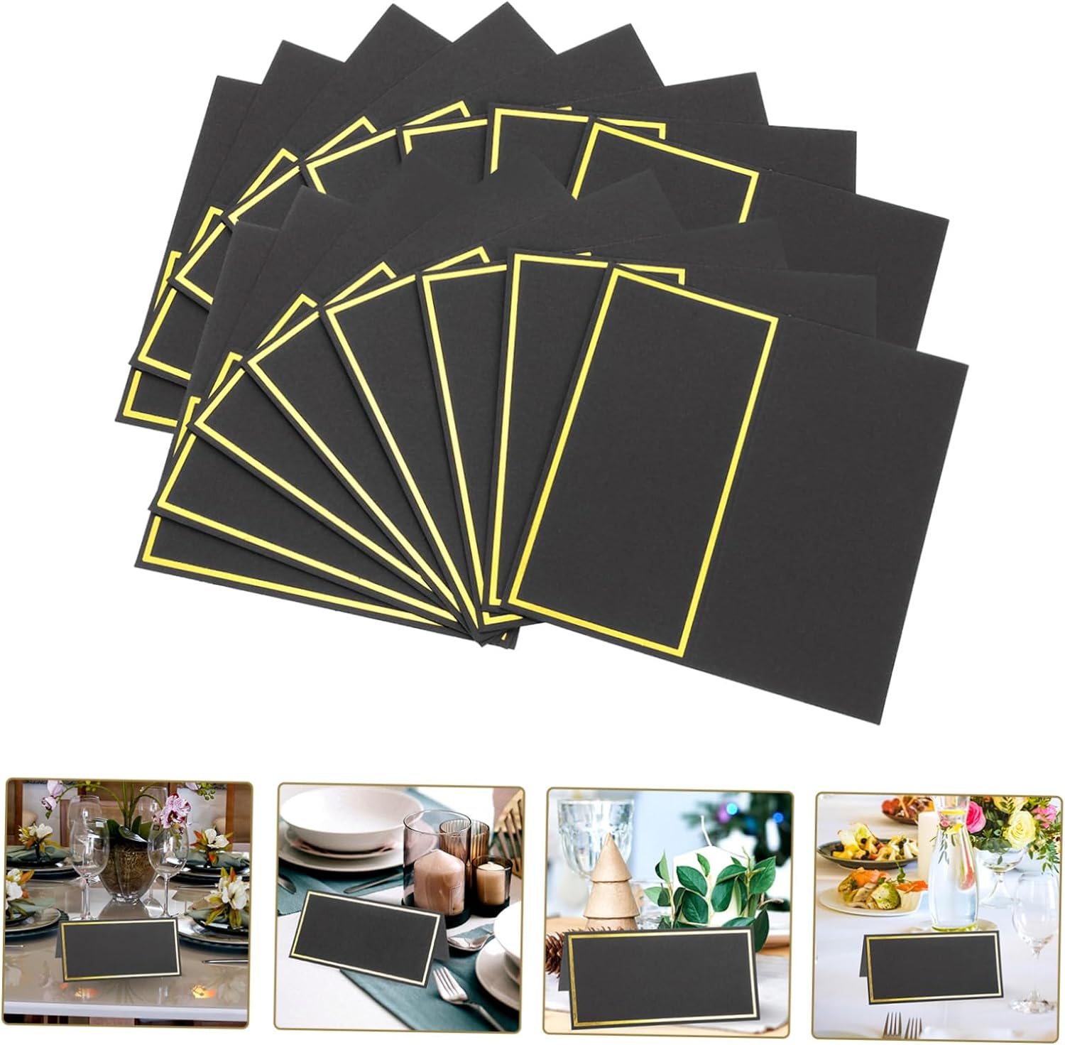 Tarjeta de lugar con nombre de - Table Number Gold reseña y precio