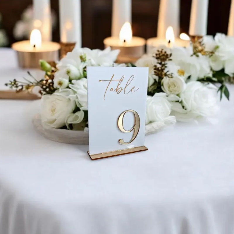 Números de Mesa para Ceremonia - Table Number Gold reseña y precio