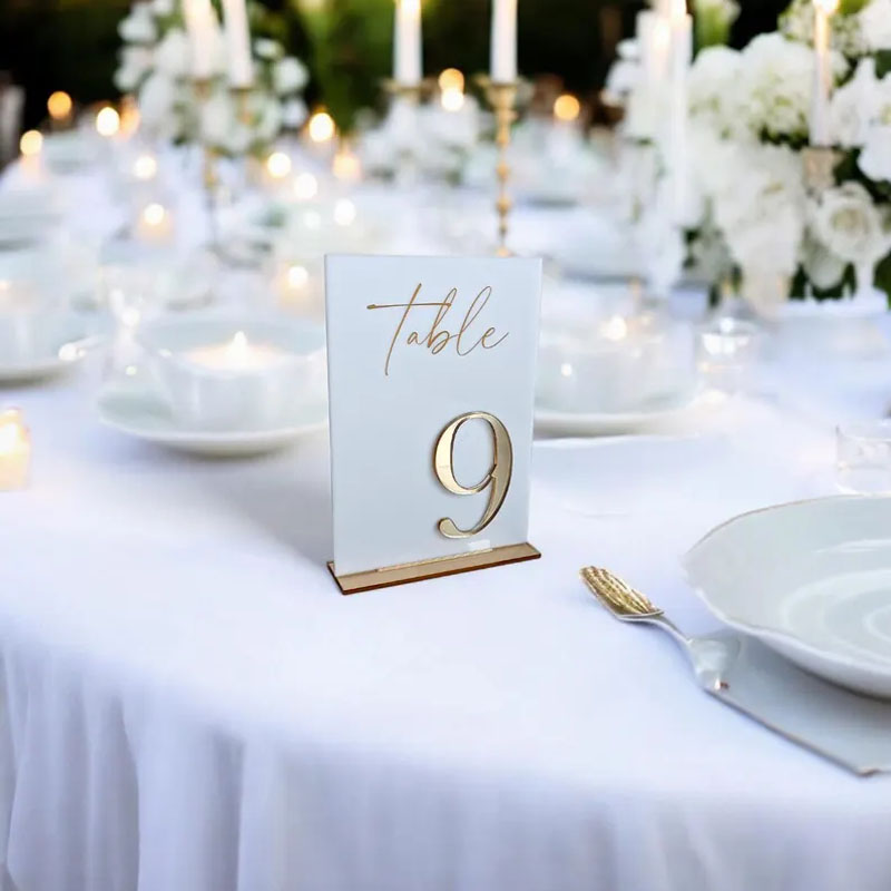 Números de Mesa para Ceremonia - Table Number Gold reseña y precio