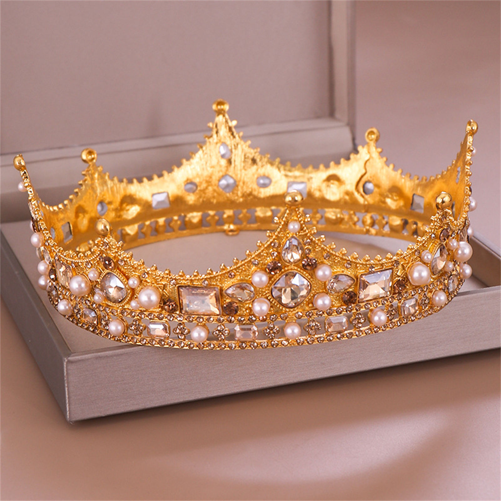 Corona nupcial de diamantes de - Wedding Supply Decor reseña y precio