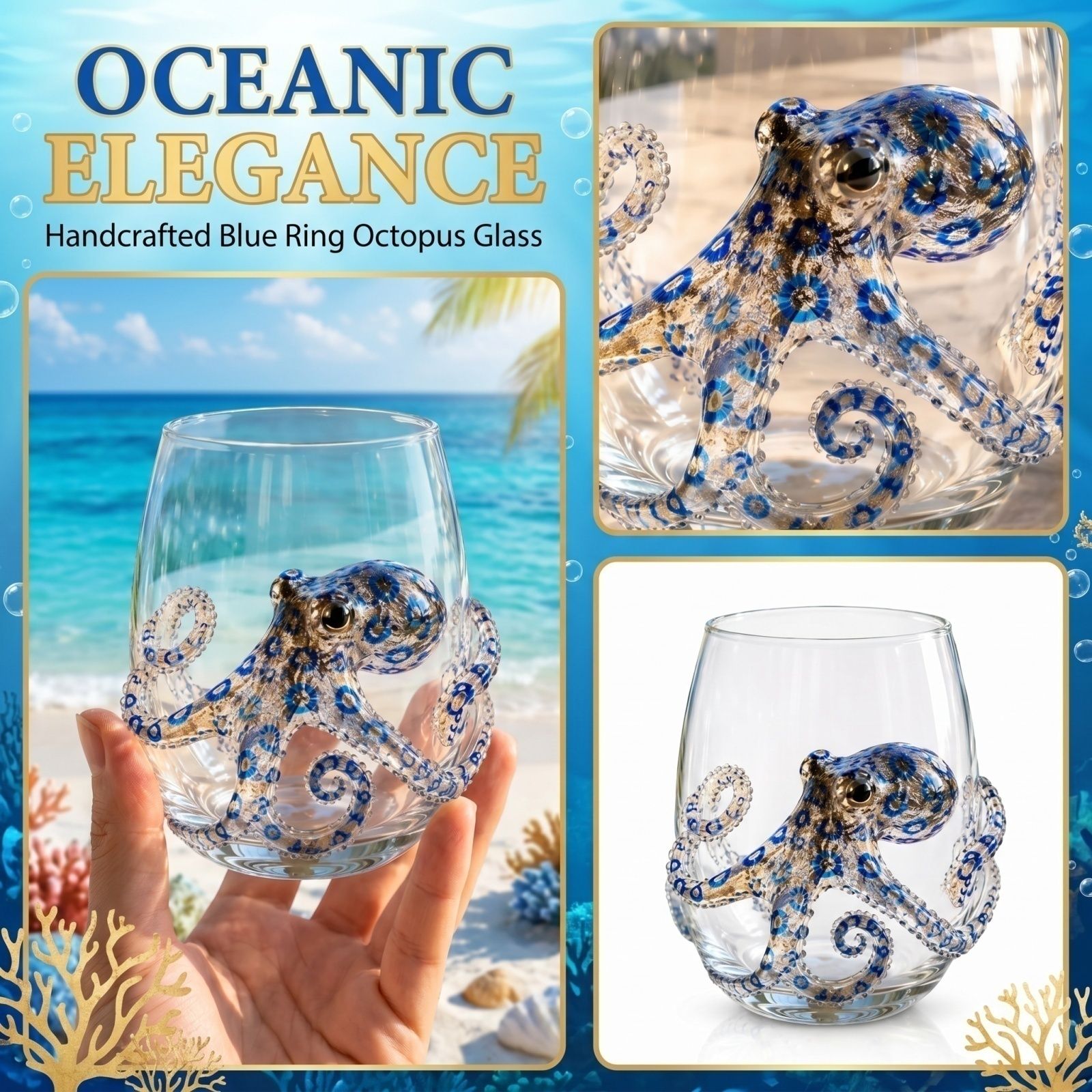 Vaso de Vidrio Artesanal con D - Wedding Fountain reseña y precio